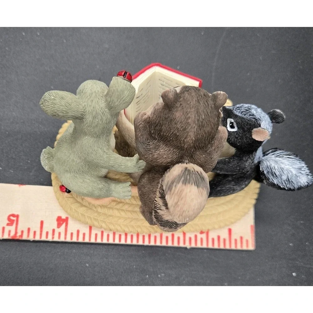 Charming Tails Collection Of Friends Raccoon Skunk Mouse Bunny Signed Dean Griff